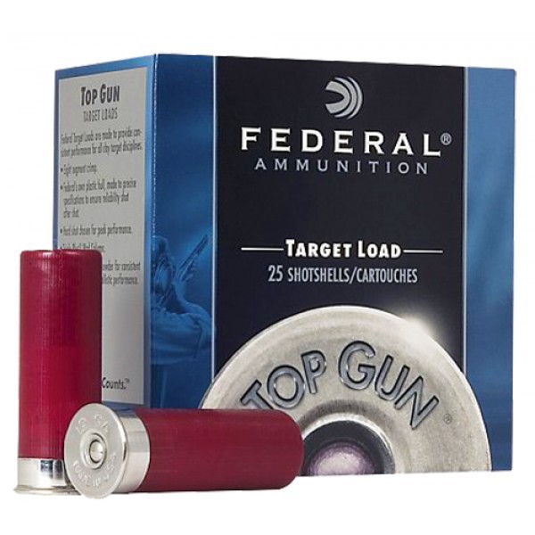 Federal TG20-8 Top Gun Shotshell - 20 Gague, 2-3/4in, 7/8oz, 2-12Dr, Lead, 25Rnd