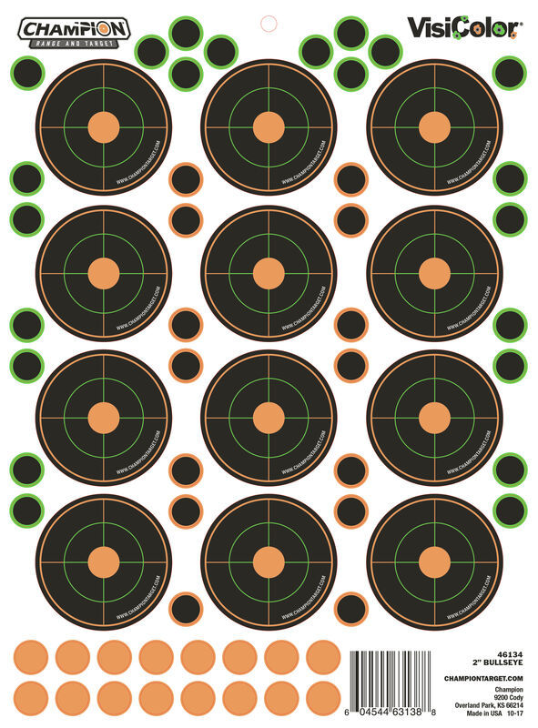 Champion VisiColor Adhesive high-visibility targets