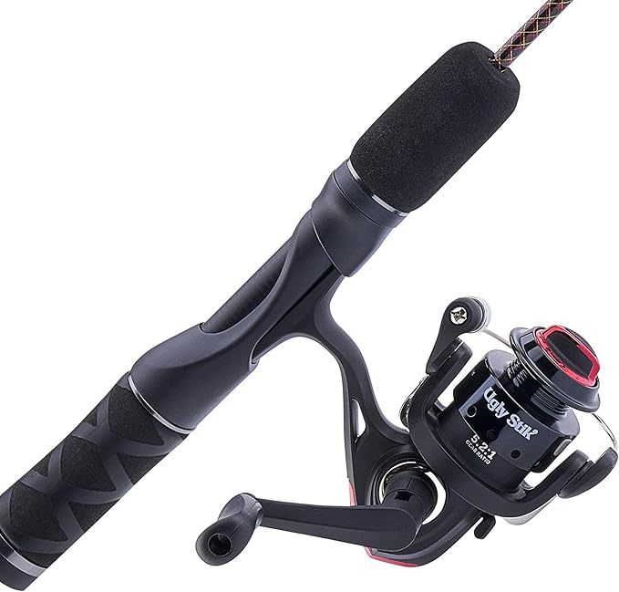 Ugly Stik GX2 Ice Fishing Reel and Spinning Rod Combo