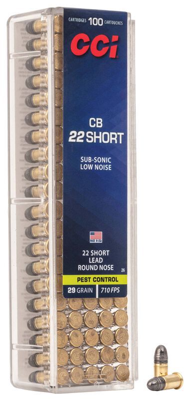 CCI CB 22 Short Pest Control 100 Ct.