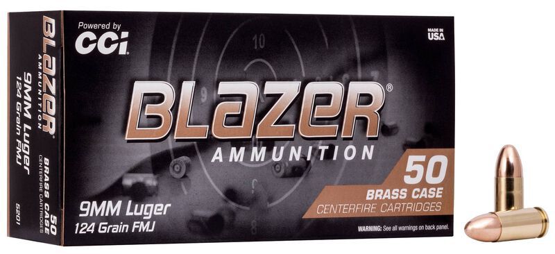 CCI Blazer Brass Pistol 9MM Luger
